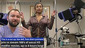 miss mars in latex gloves handcuffs backstage with her big tits ass shaved pussy ready