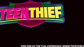 damn that horny cop wrecked my tight pussy rough in security office with huge cock