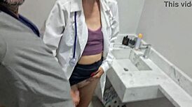 leaked nurse bathroom hospital fuck with heels worship