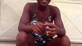 Crazy African Bitch Twerks Wildly To Nigerian Afro Beats Continued