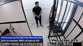 Mia's Petite Pussy Blasted Missionary Latex Gloves Brother Watches Moaning Domination