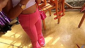 Invito Tinder Date to Eat Then Pay with Her Tight Pussy Creampie Finish