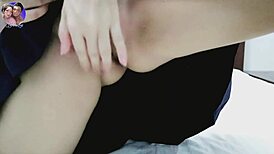 Horny Schoolgirl Teases Tight Pussy in Steamy Shower Solo