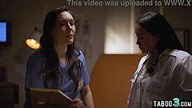 hot latina milf doctor vicki chase seduces nurse sinn sage for wet pussy licking