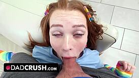 Stepdad fingers petite teen pussy deeper than anyone ever could