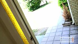 Gorgeous brunette rocky emerson takes bryan gozzling's monster cock for sloppy deepthroat face fuck