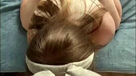 olivia bay plays easter bunny flashing her wet teen pussy