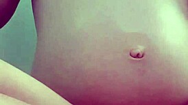 pregnant milf babe masturbates solo with natural tits and pussy fetish