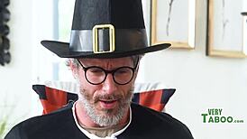 father-in-law devours wet mother-in-law's thanksgiving squirting feast