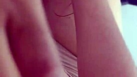 Young amateur latina babe strokes neighbor's big cock in homemade casting interview close-up