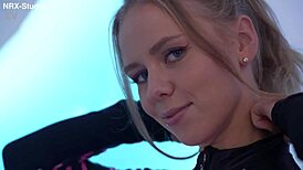 Gymnast Ella Elastic Twists into Alternative Halloween Space Fun