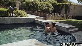 devon green impaled deeply doggystyle at outdoor pool