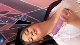 I rock my dildo so hard feeling every inch deep inside me