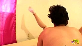 OMG! Black and Brunette Lesbian Friends Dive into First-Time Dildo Licking Orgasms!