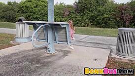 single slut gets fucked bbc in the bonk bus hard