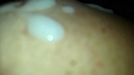 Hot Wife Begs Cuck Husband for Massive Cumshot on Big Natural Tits Then Licks It Up