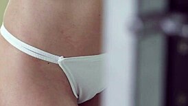 Natural Hottie Rides Hard for Gushing Cumshot Finish