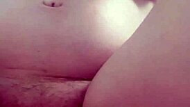 pregnant milf babe masturbates solo with natural tits and pussy fetish