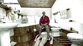 mistress april's berlin day: dominating bound ebony slave with anal enema and bdsm humiliation 😈🔗💦