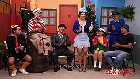 hey rich latina elizabeth marquez and nicole zurich why not quickie fuck big tits asses on christmas!