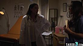 hot latina milf doctor vicki chase seduces nurse sinn sage for wet pussy licking