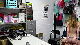 Petite Birthday Girl Submits to Blackmail Punishment After Stealing Bargain.