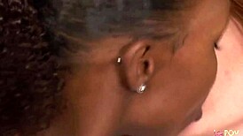 eyes full of love 😍 they kiss then fuck with strapon 💦
