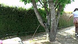 heart races meeting brunette for countryside anal to mouth cumshot