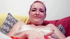 horny milf slut pillow humps then fingers wet pussy to fisting squirt explosion
