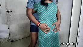 Sexy Indian Bhabhi Fucks Hard in Tight Desi Gown