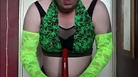 Shy bisexual crossdresser begs deepthroat after real cock pulls from humiliated ass multiple times