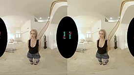 Sexy blonde kay carter rides your cock hard in sex swing pov doggystyle cumshot