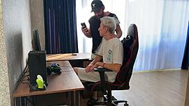 heartbroken as stepdad takes my virginity with his busty whore