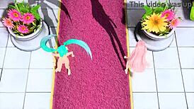 hatsune miku and luka perform worlds end dancehall in full nude mod showcase