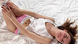 18yo teen gives first monster cock blowjob to stepsis roleplay