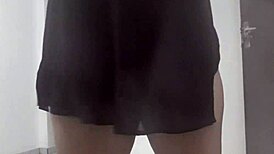 amadora latina lesbian dances then fucks with huge dildo toy