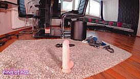 wanna see my juicy ass bounce on this fat dildo in reverse cowgirl?