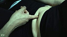 Latina fingers sweet belly button in sexy masturbation fetish