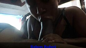 old stud's huge cock wrecks tiny granny's pussy inside rolling motorhome