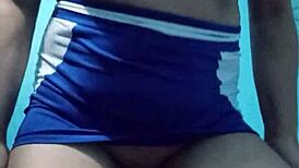 Rich Latina Blonde Masturbates Vagina with Bottle, Juices Flow