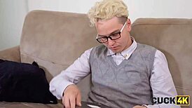 hey honey watch this tiny russian slut get roughly fucked on our couch!