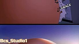 Be Charlotte Grows into Giantess with Huge Boobs Inflation Explosion