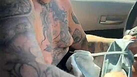 Girl Fixes Gym Sports Bra Parking Lot