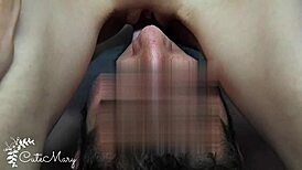 Best Friend's Face Flooded by Her Massive Squirting Facesit Orgasm