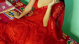 newlywed indian village couple gets horny and fucks wet on ranch honeymoon