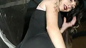 bonneyuwu's sexy latina goth ass shakes while dancing hot