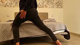 OPEN YOUR MOUTH AND SWALLOW IT ALL YOU SLUT - MOANING HUGE ITALIAN COCK PISS HOT