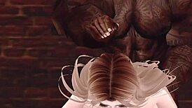 damn girl how's that first monster cock stretching your ass feel?