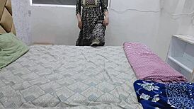 stepbrother catches me massaging my wet pussy at night in his room