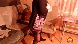 brunette milf masturbates to cumshot on big natural ass